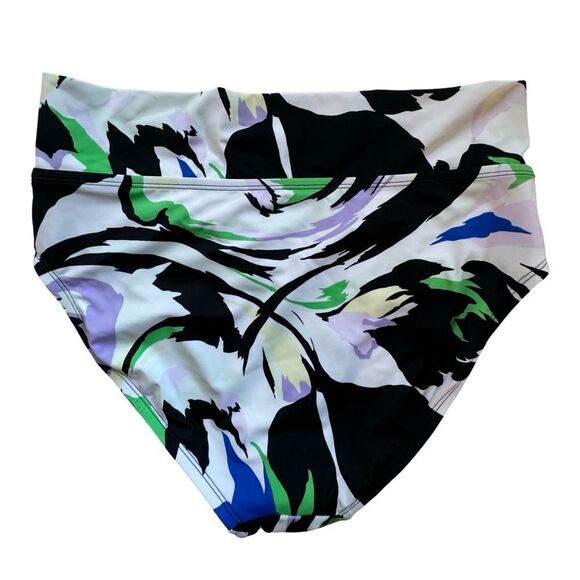 Dick's Sporting Goods Women's Rush Floral V High Waist Swim Bottoms Large NWT - Picture 3 of 10
